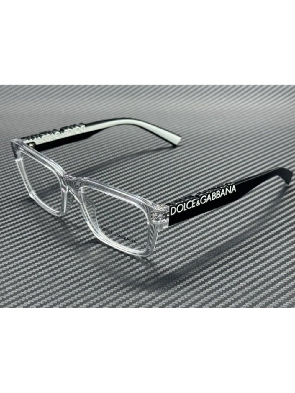 New Dolce & Gabbana Men Crystal Eyeglasses 55-17-145